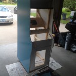 Cabinet starting to look nice with paint applied